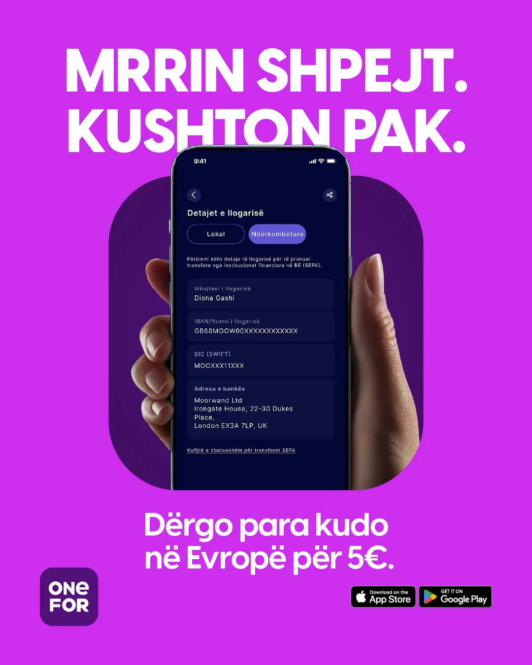 OneFor, Zero Fees